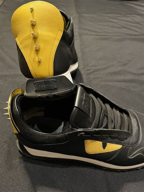 fendi sneakers with spikes|fendi sneakers for ladies.